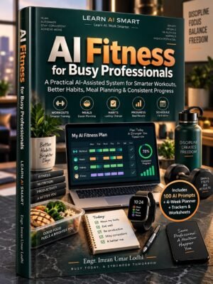 Cover of AI Fitness for Busy Professionals: a practical AI-assisted system for workouts, habits and meal planning