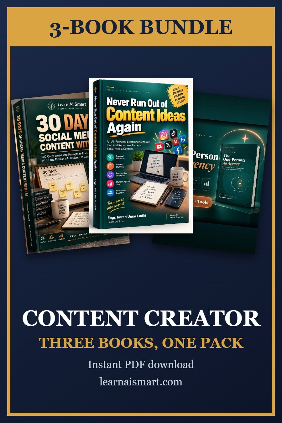 3-book bundle cover: content creator